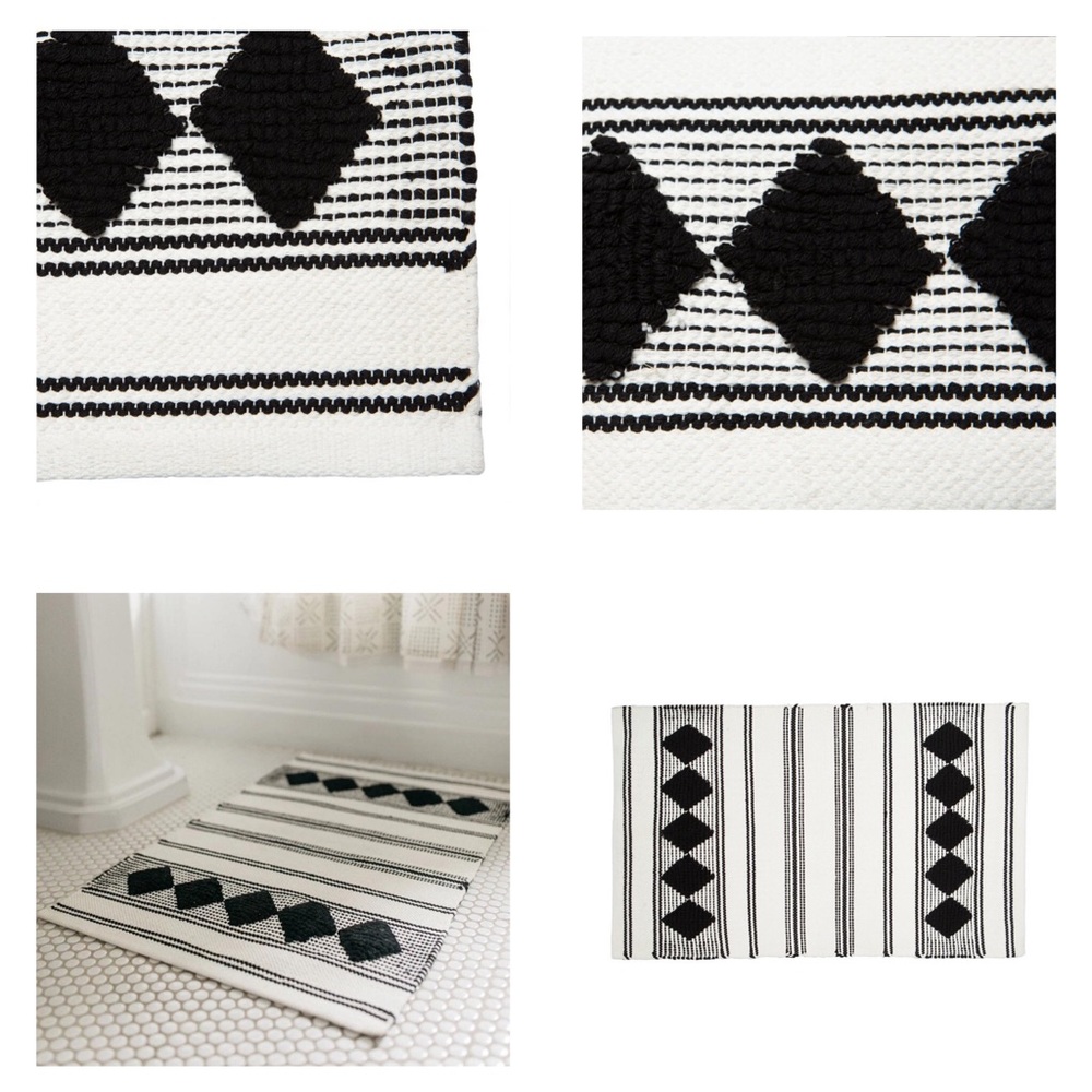 NEW Caravan Home Diamond Woven Rug— 21”x34”